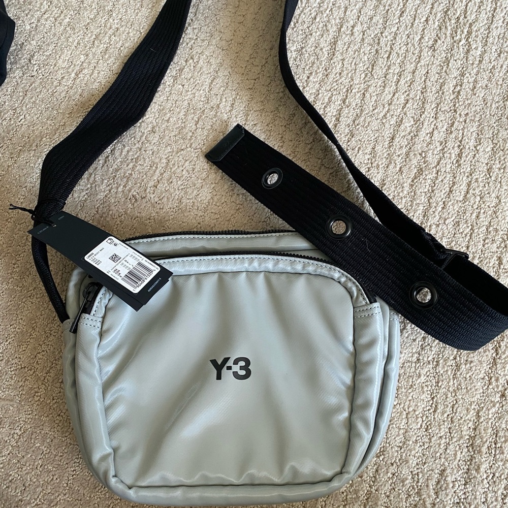 Y-3 Light Gray Belt Bag